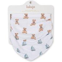 Lulujo 2-pack Bandana Bib - Vintage Bear & Sailboats