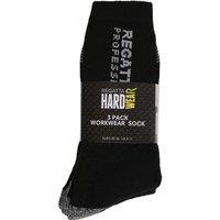 Dare 2b Men's 3pk Work Sock in Black | Size: 6-11