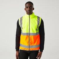 Regatta Men's Hi-vis Full Zip Gilet in Bright Yellow | Size: Small