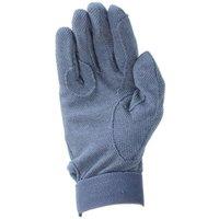 Hy5 Men's Cotton Pimple Palm Riding Gloves in Navy | Size: Large