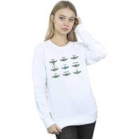 Star Wars Women's Mandalorian Grogu Mood Sweatshirt in White | Size: Large