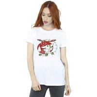 Star Wars Women's Yoda Force Be With You Cotton Boyfriend T-Shirt in White | Size: XL