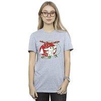 Star Wars Women's Yoda Force Be With You Cotton Boyfriend T-Shirt in Grey | Size: Small