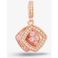 Rosa Lea Women's 2 Square Dangle Charm AM-THB032206 in Rose Gold