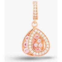 Rosa Lea Women's 2 Teardrop Dangle Charm AM-THB032106 in Rose Gold