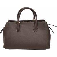House of Leather Women's Real Leather Structured Tote Handbag Ingrid in Brown
