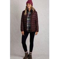 Weird Fish Women's Eshka Lightweight Padded Jacket in Wine | Size: 10