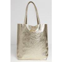 Betsy & Floss Women's 'Milan' Soft Leather Tote Bag in Gold
