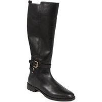 Jones Bootmaker Women's Emaline Leather Long Boots in Black | Size: 4