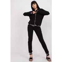 Love Lace Women's Long Sleeve Blouse & Drawstring Pants Set in Black | Size: S/M