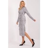 Love Lace Women's Cotton Midi Dress & Tailored Jacket Set in Grey | Size: S/M