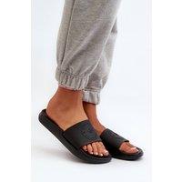 Love Lace Women's Textured Molded Insole EVA Foam Flip Flops Beach Pool Sandals in Black | Size: 7.5