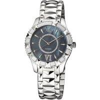 GV2 Women's Venice, Swiss Quartz Watch, Black MOP Dial, 316L Stainless Steel, & Sapphire Crystal in Silver