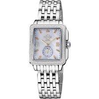GV2 Women's Bari Tortoise, Swiss Quartz Watch, Black MOP Dial, 316L Stainless Steel, & Sapphire Crystal in Silver