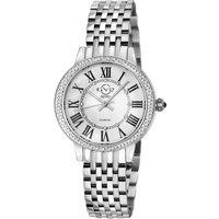 GV2 Women's Astor III, Swiss Quartz Watch, White MOP Dial, 316L Stainless Steel, & Sapphire Crystal in Silver
