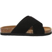 EverAu Australia Women's Genuine Leather Croia Slides with Eva Sole in Black | Size: 3
