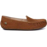 EverAu Australia Women's Genuine Leather Morris Moccasins with Rubber Sole in Brown | Size: 8