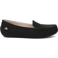 EverAu Australia Women's Genuine Leather Morris Moccasins with Rubber Sole in Black | Size: 4