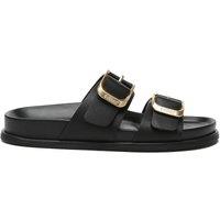 EverAu Australia Women's Microfibre Mounish Slides with Tpr Sole in Black | Size: 4