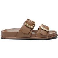 EverAu Australia Women's Microfibre Mounish Slides with Tpr Sole in Brown | Size: 5