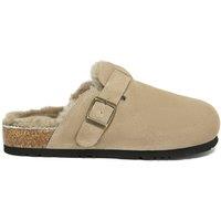 EverAu Australia Women's Sheepskin Hazco Clogs with Eva Sole in Light Brown | Size: 3