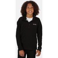 Regatta Hot Shot II Active Half Zip Fleece in True Black | Size: 13 Years