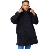 Regatta Girl's Cosy Hooded Poncho in Mid Navy | Size: 5-9 Years