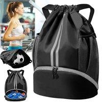 SPETLEK Drawstring Sports Backpack Gym Bag Waterproof in Black | Size: 0-12 m
