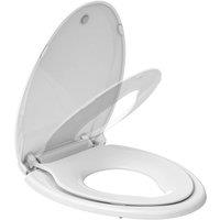 VOGREX Potty Training Toilet Seat w/Toddler Seat 19 Elongated Toilet Seat in White
