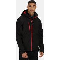 Regatta Men's Venturer 3-layer Printable Hooded Softshell Jacket in Black | Size: 3XL