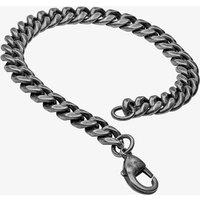 Fred Bennett Men's Antique Plated Curb Chain Bracelet B5470 in Black | Size: 21 cm