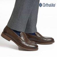 Silver Street London Men's Clint Leather Penny Loafer in Brown | Size: 7