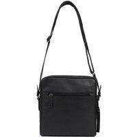 Jones Bootmaker Men's Vincent Leather Shoulder Bag in Black