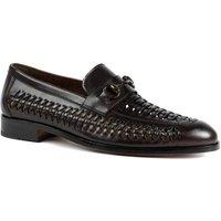 Jones Bootmaker Men's Rylee Slip On Leather Loafers in Dark Brown | Size: 8