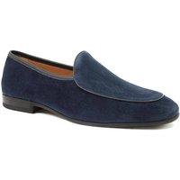 Jones Bootmaker Men's Royce Leather Loafers in Blue | Size: 10