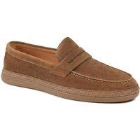 Jones Bootmaker Men's Roderic Leather Penny Loafers in Tan | Size: 11