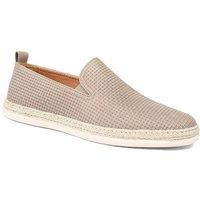 Jones Bootmaker Men's Quince Leather Espadrille Slip On Shoes in Beige | Size: 8