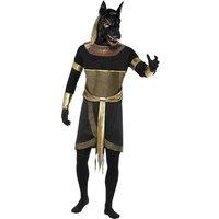 Smiffys Men's The Jackal Anubis Costume Set in Black | Size: Large