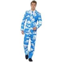 Smiffys Men's Sky High Costume Suit in Blue | Size: Medium