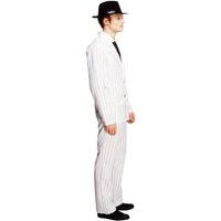 Fever Men's Gangster Costume Set in White | Size: Small