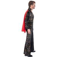 Elvis Presley Men's Rhinestone Costume Set in Black | Size: XL