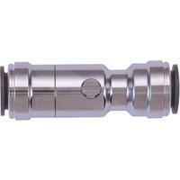 John Guest Chrome Plated Service Valve 22mm (22HSV) in Silver