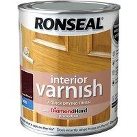 Ronseal Interior Varnish Quick Dry Satin Deep Mahogany 250Ml