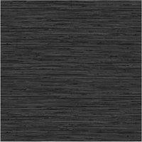 Superfresco Easy Black Serenity Textured Plain Wallpaper | Size: 10000mm x 520mm