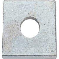 Unifix Square Plate Round Hole Washers BZP M12 x 40 x 5.0 in Silver