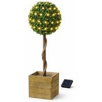 Gardenwize Solar Single Bay Ball Tree in Pot Light for Garden & Patio in Green