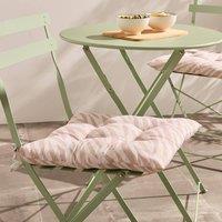 OHS 2 x Animal Print Garden Seat Pads Outdoor Chair Cushions in Natural | Size: 40 cm x 40 cm