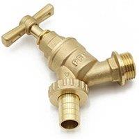 Primaflow VHBT Brass Hose Union Bibtap 1/2" EN1213 - 301308 - Ideal for Garde in Gold
