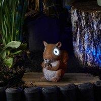 Marco Paul Solar Squirrel Light Ornament Woodland Animal in Beige