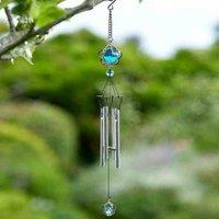 Marco Paul Garden Crystal Windchime in Silver